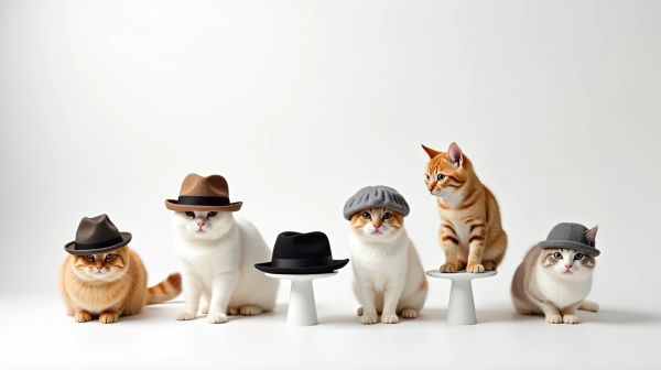 Découvrez les chapeaux à la mode pour chats : à la fois stylés et protecteurs