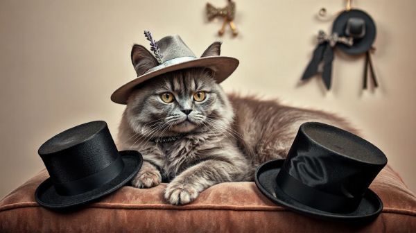 Découvrez les chapeaux à la mode pour chats : à la fois stylés et protecteurs